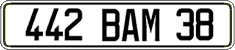 French license plate, FNI