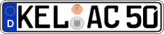 German license plate, Regular plates