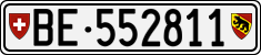 License plate of Switzerland, Cars