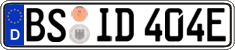 German license plate, Electric vehicles