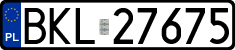 License plates of Poland, Regular car plates