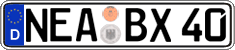 German license plate, Regular plates