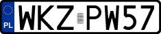 License plates of Poland, Regular car plates
