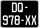 French license plate, SIV (oldtimers)