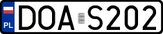 License plates of Poland, Regular car plates