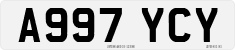 License plate of the United Kingdom, 1983 year system