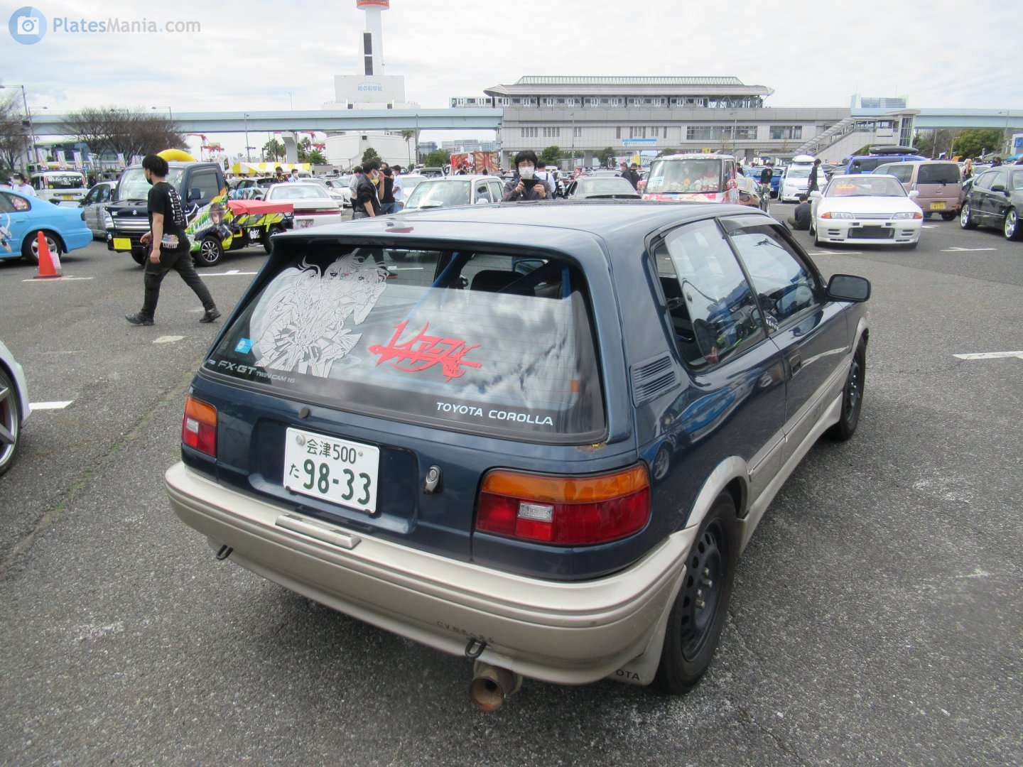 会津 500 た 9833, Toyota Corolla 6th gen (FX) 3-door Hatch (E90), 1987–1992