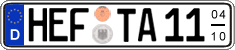 German license plate, Seasonal plates