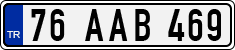 License plate of Turkey, Regular plates