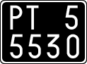License plate of Italy, Cars (1927 year series)