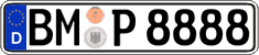 German license plate, Regular plates