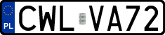 License plates of Poland, Regular car plates