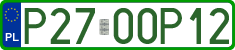 License plates of Poland, Professional plates