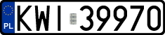 License plates of Poland, Regular car plates