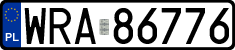 License plates of Poland, Regular car plates