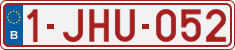 License plate of Belgium, Regular plates (2010)