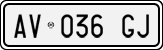 License plate of Italy, Cars (1994 year series)