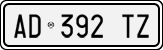 License plate of Italy, Cars (1994 year series)