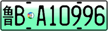 License plate of China, Electric vehicles