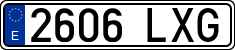License plates of Spain, Ordinary (2000)