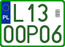 License plates of Poland, Professional plates