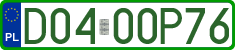 License plates of Poland, Professional plates
