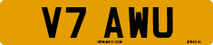 License plate of the United Kingdom, 1983 year system