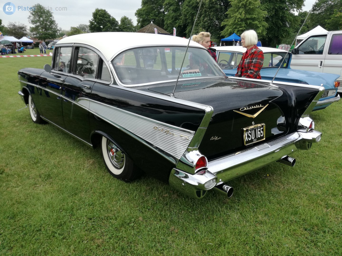 XSU165, Chevrolet Bel Air 2nd gen 1957 4-door Sedan (2403; A-body), 2nd facelift, 1956–1957