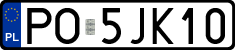 License plates of Poland, Regular car plates