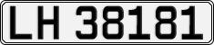 License plate of Norway, Cars