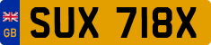 License plate of the United Kingdom, 1963 year system