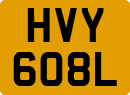 License plate of the United Kingdom, 1963 year system