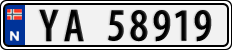 License plate of Norway, Cars
