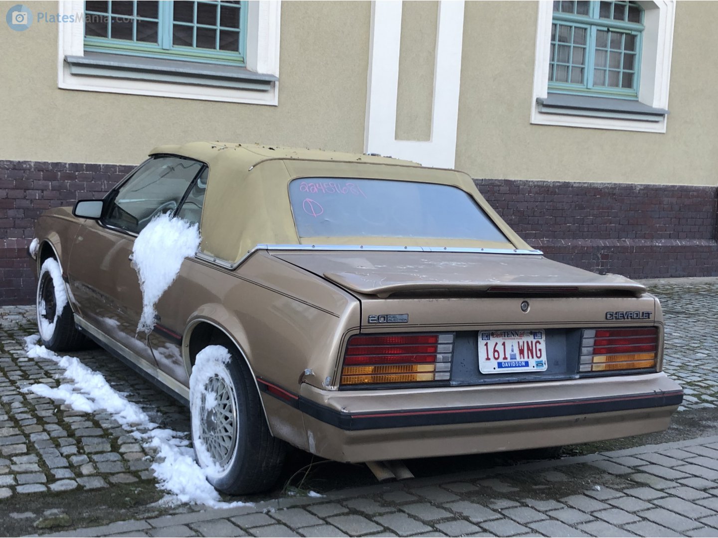 161 WNG, Chevrolet Cavalier 1st gen 2-door Convertible (D27; J-body), 1983–1987