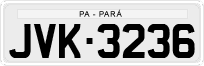 License plate of Brazil, Private owners (1990)