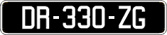 French license plate, SIV (oldtimers)