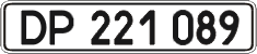 License plate Ukraine, Diplomatic
