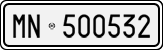 License plate of Italy, Cars (1927 year series)