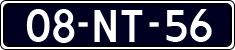 License plate of the Netherlands, Cars