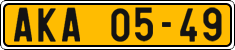 License plate of the Czech Republic, Commercial vehicles (1960)