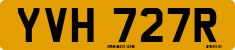 License plate of the United Kingdom, 1963 year system