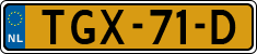 License plate of the Netherlands, Agricultural vehicles