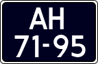 License plate of the Netherlands, Imported oldtimers (cars)