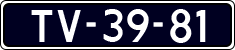 License plate of the Netherlands, Commercial Vehicles (1951-1994 system)