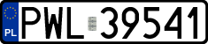 License plates of Poland, Regular car plates