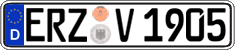 German license plate, Regular plates