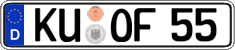 German license plate, Regular plates