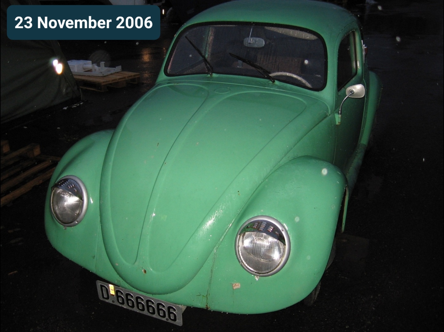 D-666666, Volkswagen Beetle 1st gen Sedan (Type 1), 1938­–2003