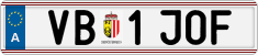 License plate of Austria, Regular plates