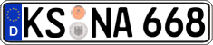 German license plate, Regular plates